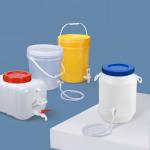 Food Grade Drink Dispenser 5 Gallon Plastic Bucket With Handle And Lids