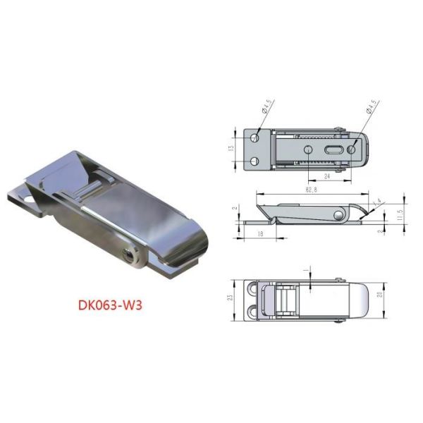 SPCC Small Spring Loaded Toggle Latch SUS304