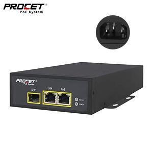 Wholesale Single Port Gigabit Poe Injector Industrial Power Over Ethernet Active 95w 55v from china suppliers