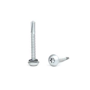 Wholesale SUS410 Stainless Steel Button Head Torx Screw With Washer Roof Shield Self Drilling Screws from china suppliers