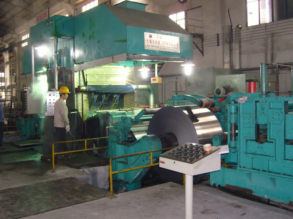 Carbon Steel 6 Hi Cold Rolling Mill , Hydraulic Pressure Down Cold Rolling Machine
