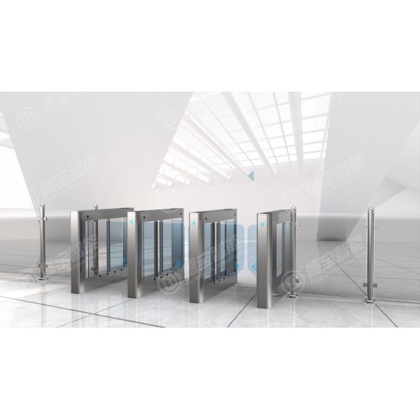 SUS 304 Security Barrier Gate Access Control Swing Barrier Gate With Brushless Motor