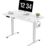 Adjustable Garden Art Slab Table Petite Ergonomic French Wooden Standing Desk