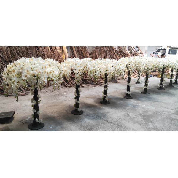 Wedding Decorative Centerpiece Plastic Artificial Plants Phalaenopsis Orchid Tree