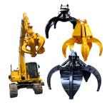 Pc360 Cat300 Zx220 Hydraulic Rock Grab , 360 Degree Swivel Excavator Rotating