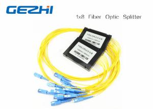Wholesale 1x8 One In Eight Out SC / UPC Fiber Optic splitter plc , optical fiber splitter SM 1M from china suppliers
