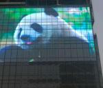 P7.8 P10 P15 Transparent Strip Led Mesh Screen Display Panel Outdoor