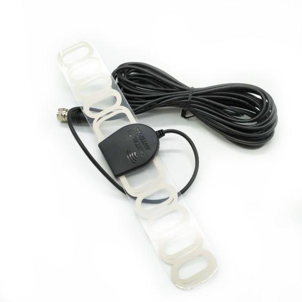 Flat Amplified Indoor HD Digital TV Antenna Plastic Material 30mA Current