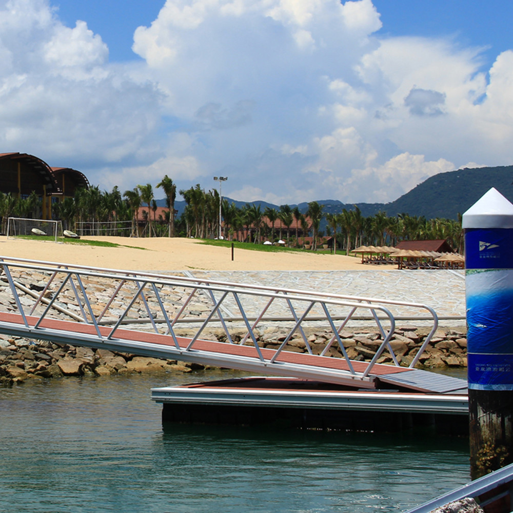 Anti-slip Surface Design Marina Floating Walkway Pontoon Aluminum Gangway For Dock Boat