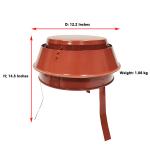 stainless Stamping Hanging Pot Chimney Flue Rain Caps Outside Mount