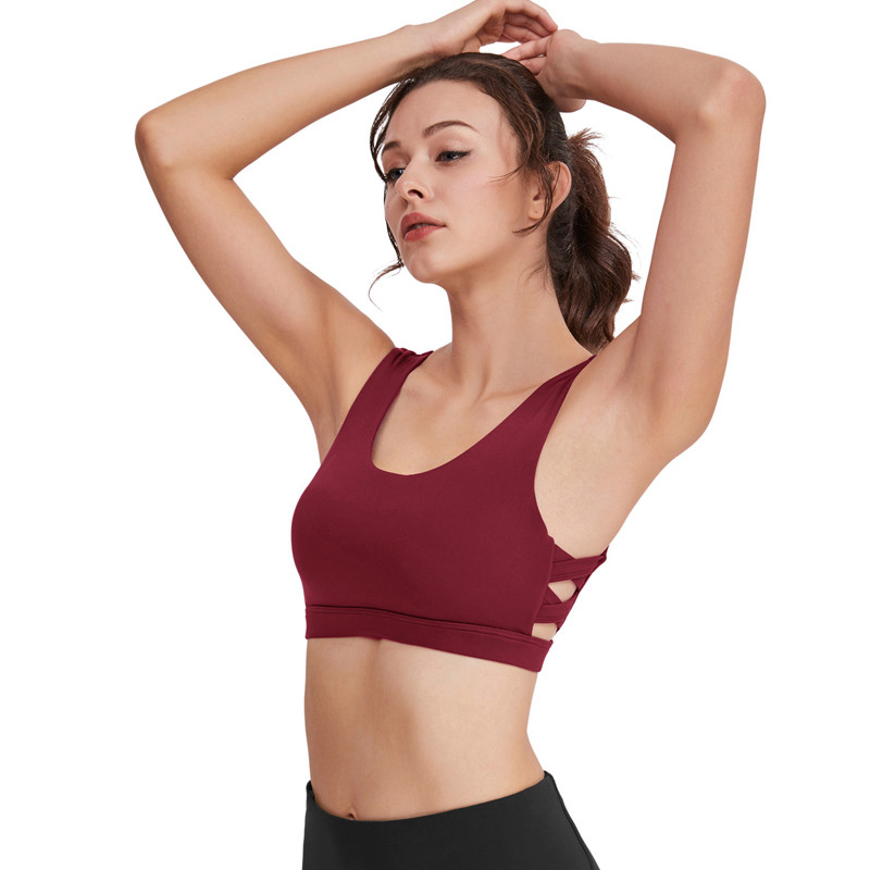Shoulder Straps Breathable Sports Bra Hygroscopic Yoga Quick Drying Top