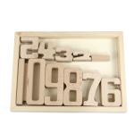 Jenga Games Wooden Building Blocks Toy Number Montessori