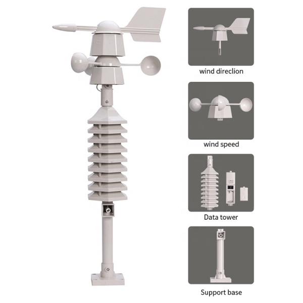 Home Digital Weather Station Indoor Outdoor Temperature Humidity Wind Direction
