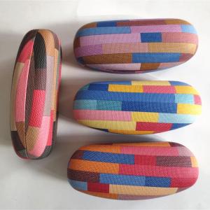 Wholesale Hot selling glasses cases with striped design leather from china suppliers