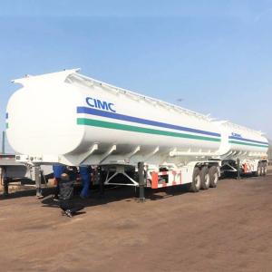 Wholesale 3.5 Inch Kingpin Tri Axle 40000L Fuel Tanker Trailer from china suppliers