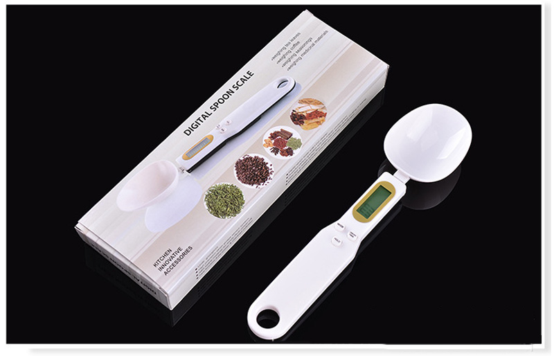 Digital Adjustable Food Scale Spoons for Kitchen Cooking Measuring Rayshine 500G/0.1G Double Head Battery Lcd Display