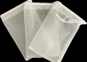 Wholesale 100% Organic Nylon Filter Mesh Cotton Nut Milk Bag Reusable Food Grade from china suppliers