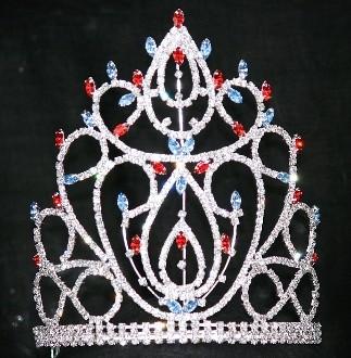 Large rhinestone crowns and tiaras lady pageant crowns tiaras wholesale custom