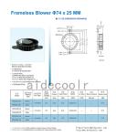 DC 12V Brushless Bracket Cooling Fan 75x75x25mm Multipurpose
