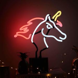 Wholesale Unicorn 11x12 Neon Light Desk Lamp Led Neon Table Lamp ABS AC110 from china suppliers