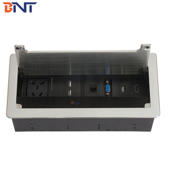 multifunctional aluminum panel wall/desk socket/electrical table panel outlet rj45