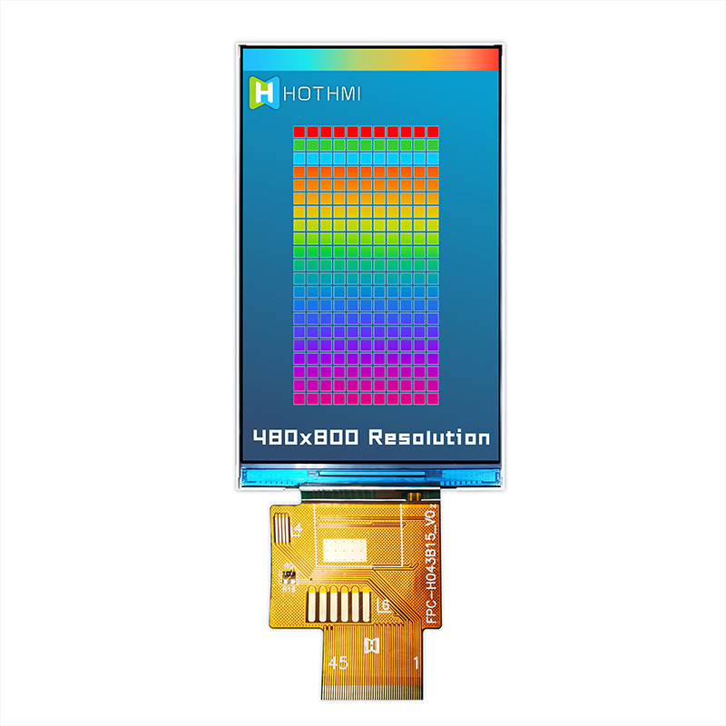 4.3 Inch TFT LCD Display Module 480X800 Manufacturer For Instrumentation