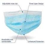 Liquid Proof 3 Ply Disposable Medical Face Mask 20x22x25g Grams Weight