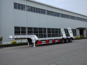 Wholesale Customized Low Loader Heavy Duty Trailers , Lowbed Semi Trailer With Landing Gear from china suppliers