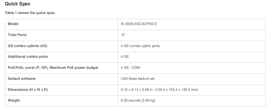 Speed IE4000 4GC4GP4G-E 9 Port POE Switch With 4GE Combo And 4G Transmission Rate