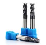 4- Flute Flattened Solid Carbide End Mills PM - 4EX - G Series NaNo TiAIN