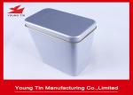 Blank Metal Tea Tins With Hinged Lids , Tinplate Canister Box 0.23 MM Steel