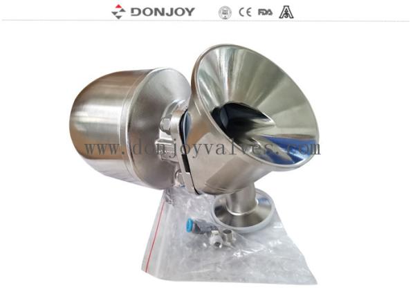 SS316 Tri Clamp Sanitary Diaphragm Radial Tank Bottom Valve Pneumatic Stainless
