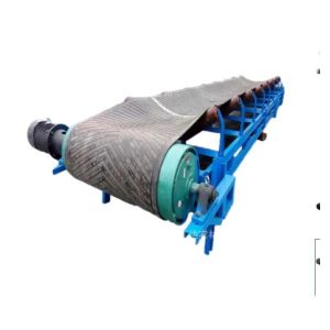 Conveyor Belt Pulley with Herringbone Chevron Rubber Lagging