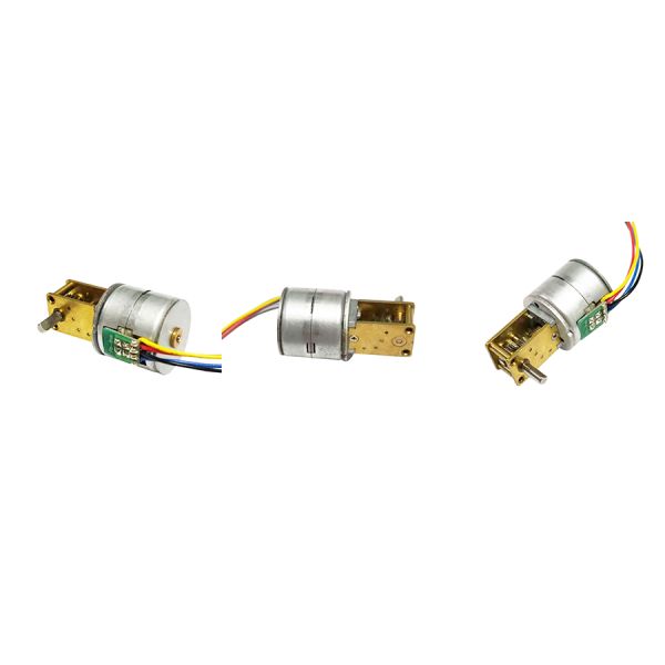 High Torque 20mm Stepper Motor With Worm Reduction Gearbox Miniature Gear Motor