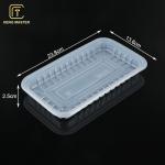 White Transparent Supermarket Disposable Fruit Tray PP Plastic