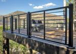 Modern Sleek Balcony Ss Glass Railing Metal And Glass Balustrade Easy Maintenanc