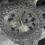 36 MM Women Diamond Watch VVS Moissanite Studded Watch For Her