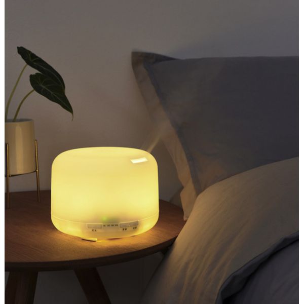 500ml Large Capacity Humidifier And Auto Off Safety 7 Colors Night Light