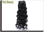 Full Tightened Water Wave Virgin Human Hair Extensions Healthy Natural Black