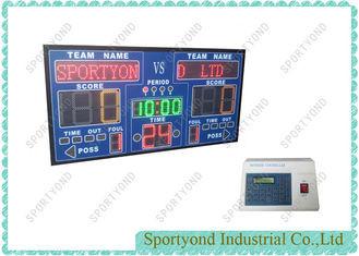 Indoor Digital Gym Electronic Basketball Scoreboard 180x95cm , Wireless RF