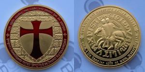 Wholesale Fake gold/silver Masonic Knights Templar coin /Red Cross coin from china suppliers