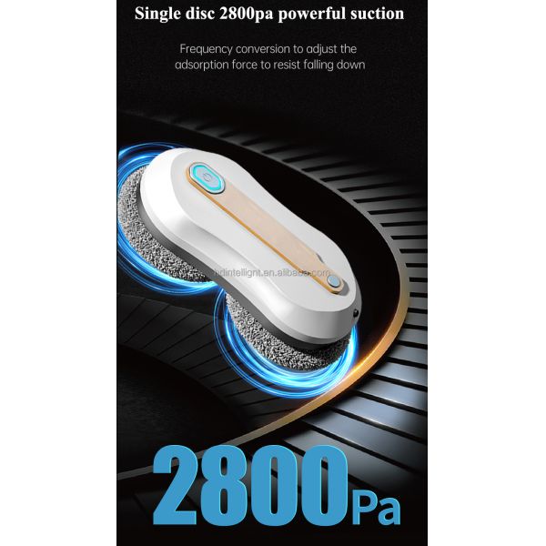 68mm Intelligent Window Cleaning Robot 70dB Mobile APP High Rise Window Cleaning Robot