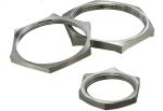 Nickel Plated Brass Cable Gland Accessories M12*1.5 EMC Locknut