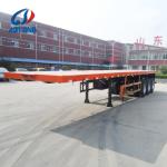 13m Length 3 Axles Flatbed Cargo Truck Semi Trailers for 5 Meters Container