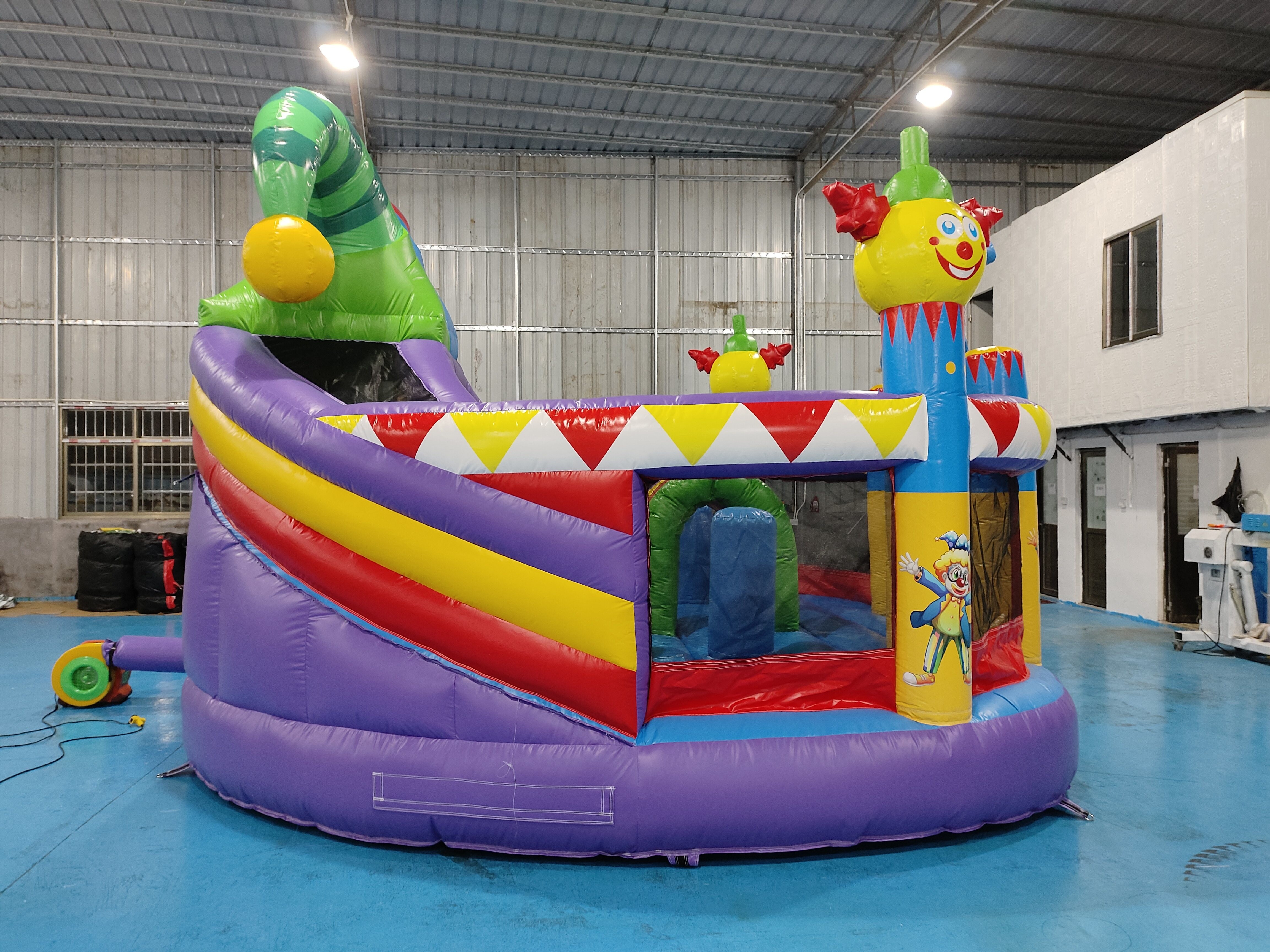 New Design Inflatable Castle Inflatable Bounce House With Slides Clown Circus Inflatable Combo For Party For Kids