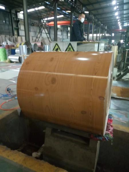 Wood Grain Steel Coils Pre-Painted Galvanised Steel Coil Z100 Wall Cladding