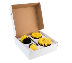 Wholesale Angled Corner Drill Scrub Brush Attachment 4Pcs 20mm Medium Bristle from china suppliers