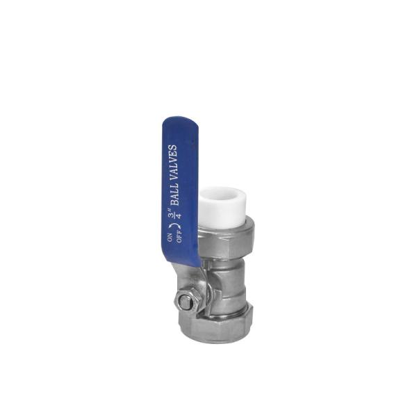 Thread Connection Form SS304/201 Stainless Steel Double Union PPR Ball Valve