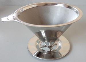 Wholesale Conic Food Grade Stainless Steel Basket / Mesh Coffee Filter Eco - Friendly from china suppliers