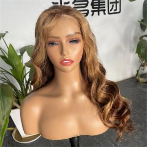 Wholesale Highlight Wavy 5x5 HD Lace Closure Glueless Wig Human Hair High Density from china suppliers
